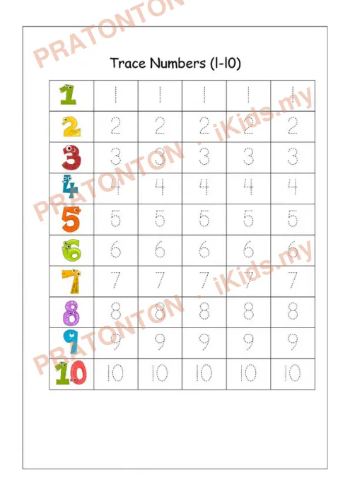 Pratonton muka 2 lembaran Latihan Matematik Tahun 1 — Matematik Tahun 1