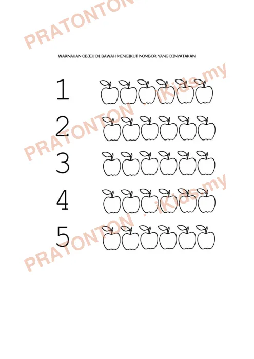 Pratonton muka 3 lembaran Latihan Matematik Tahun 1 — Matematik Tahun 1