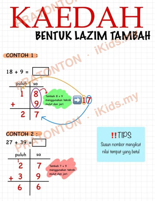 Pratonton muka 1 lembaran Latihan Matematik Tahun 1 — Matematik Tahun 1