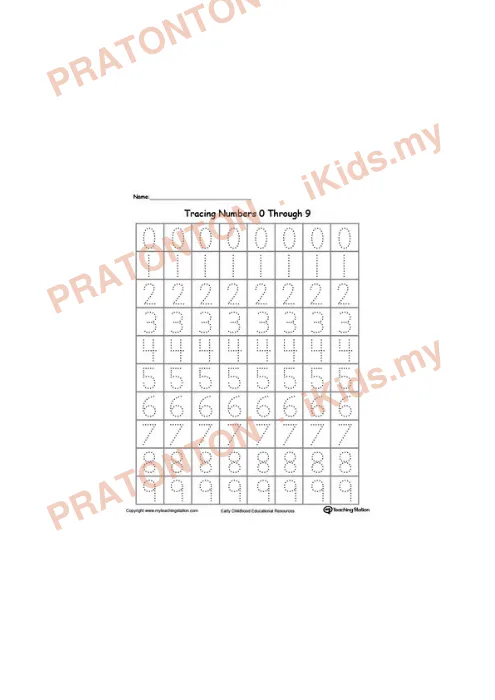 Pratonton muka 1 lembaran Latihan Matematik Tahun 1 — Matematik Tahun 1
