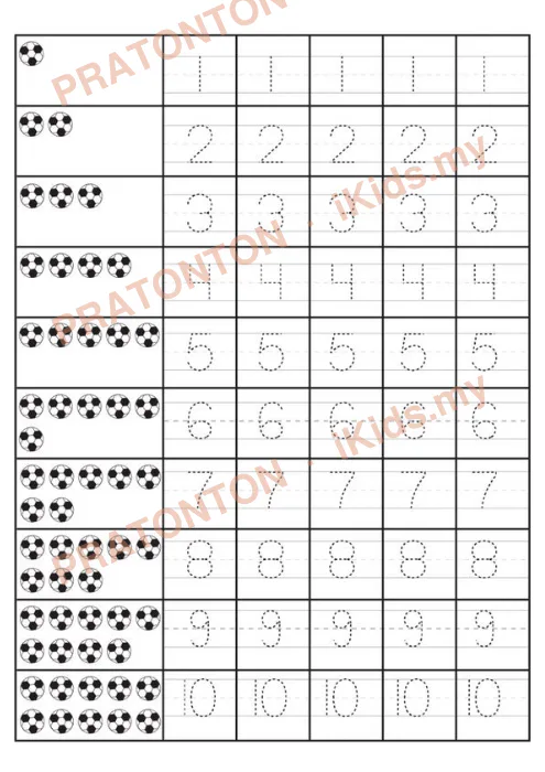 Pratonton muka 2 lembaran Latihan Matematik Tahun 1 — Matematik Tahun 1