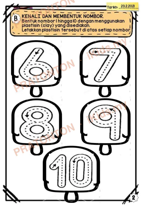 Pratonton muka 1 lembaran Latihan Matematik Tahun 1 — Matematik Tahun 1