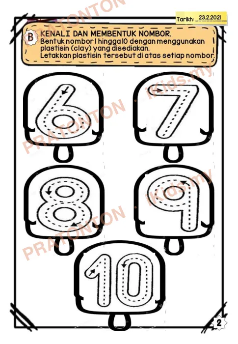 Pratonton muka 3 lembaran Latihan Matematik Tahun 1 — Matematik Tahun 1