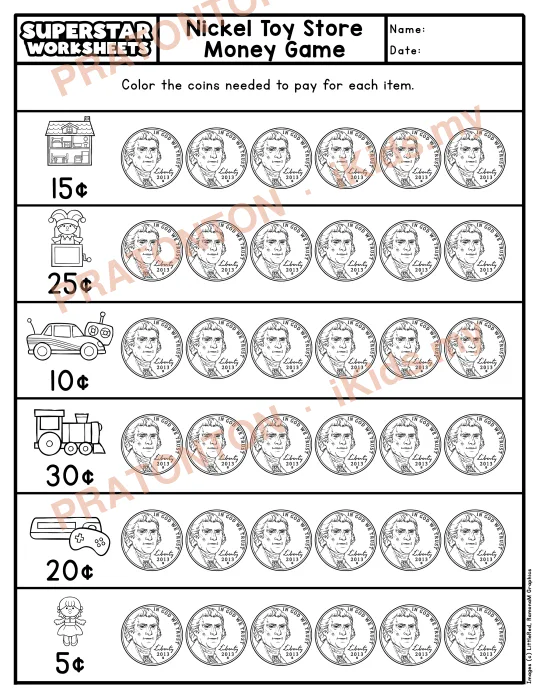 Pratonton muka 1 lembaran Latihan Matematik Tahun 1 — Matematik Tahun 1