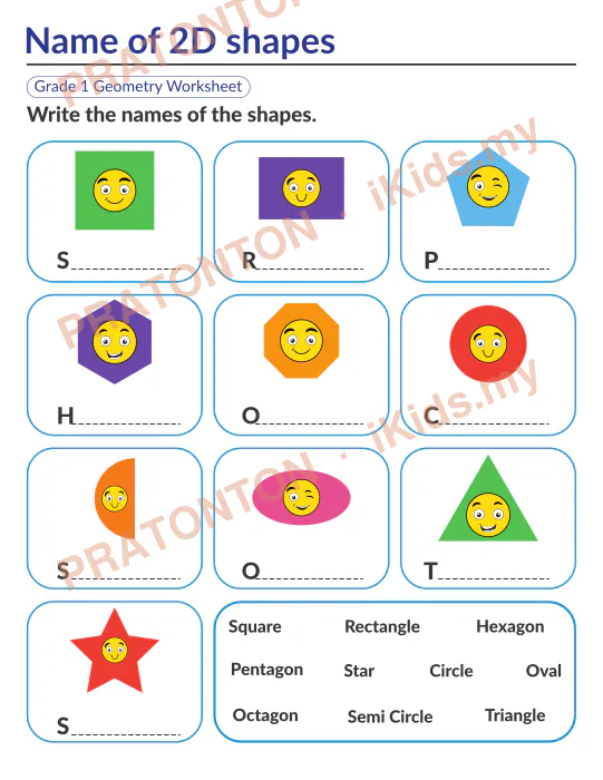Pratonton muka 1 lembaran Latihan Matematik Tahun 1 — Matematik Tahun 1