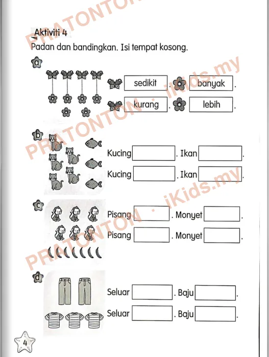 Pratonton muka 1 lembaran Latihan Matematik Tahun 1 — Matematik Tahun 1