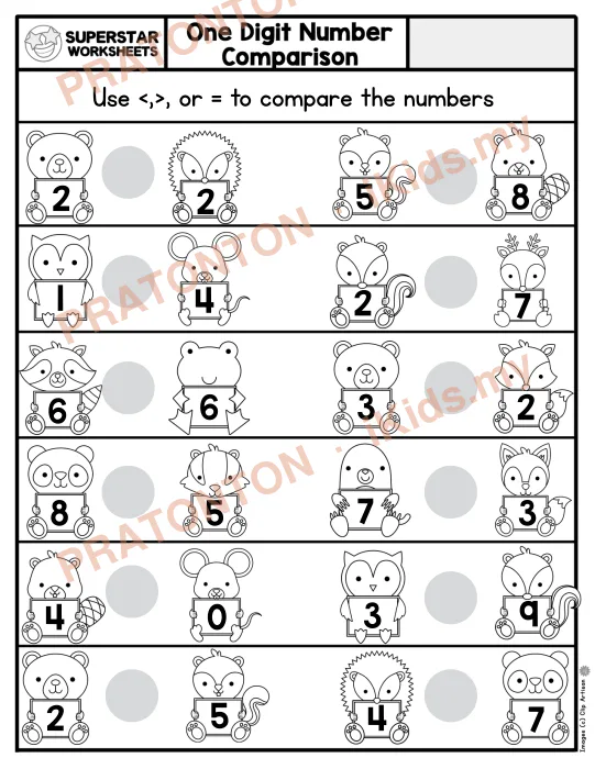 Pratonton muka 1 lembaran Latihan Matematik Tahun 1 — Matematik Tahun 1
