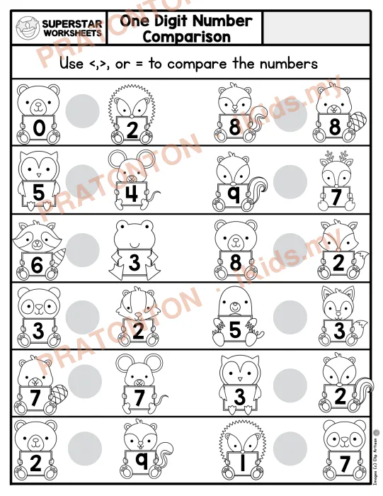 Pratonton muka 1 lembaran Latihan Matematik Tahun 1 — Matematik Tahun 1