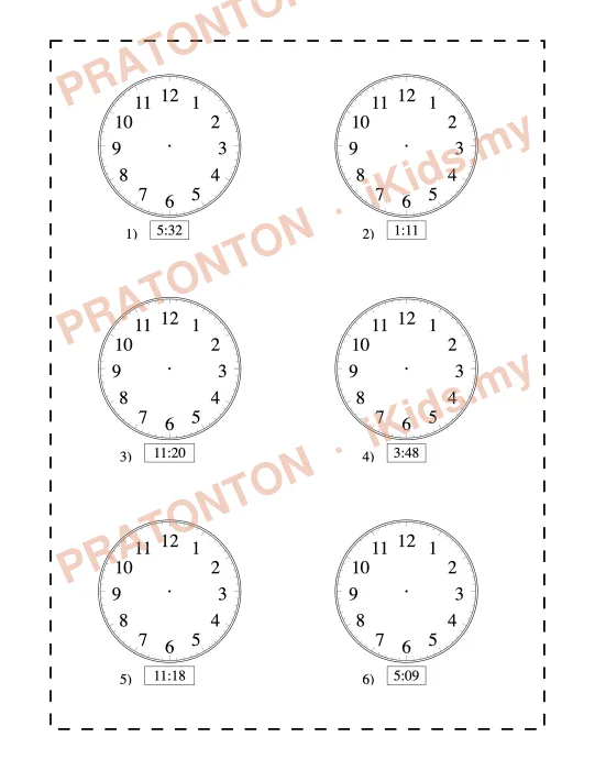 Pratonton muka 12 lembaran Latihan Matematik Tahun 1 — Matematik Tahun 1