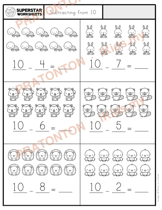 Pratonton muka 1 lembaran Latihan Matematik Tahun 1 — Matematik Tahun 1