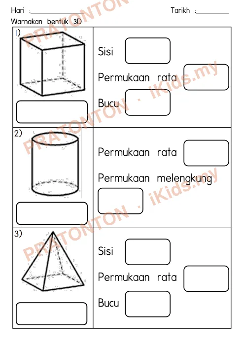 Pratonton muka 10 lembaran Latihan Matematik Tahun 1 — Matematik Tahun 1
