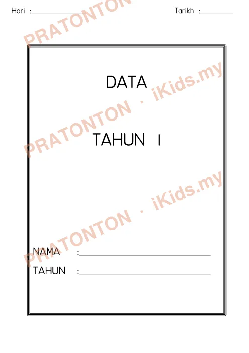 Pratonton muka 1 lembaran Latihan Matematik Tahun 1 — Matematik Tahun 1