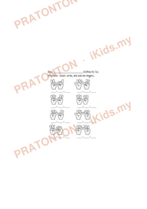 Pratonton muka 2 lembaran Latihan Matematik Tahun 1 — Matematik Tahun 1