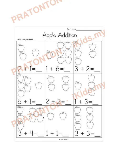 Pratonton muka 1 lembaran Latihan Matematik Tahun 1 — Matematik Tahun 1