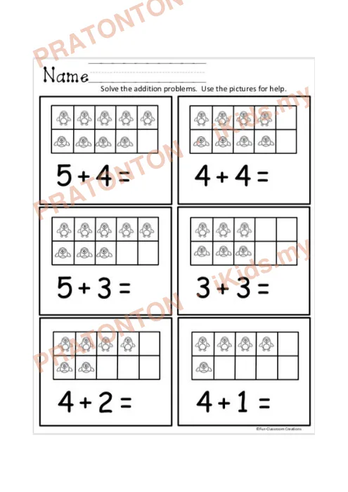 Pratonton muka 1 lembaran Latihan Matematik Tahun 1 — Matematik Tahun 1