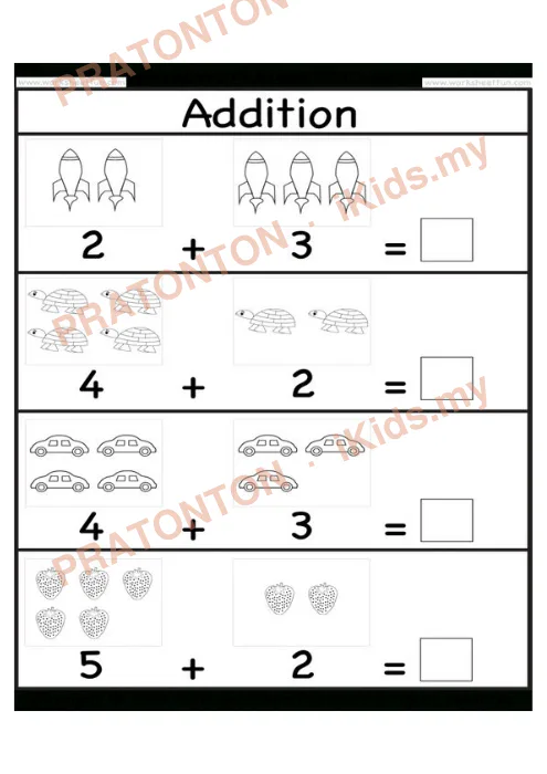 Pratonton muka 2 lembaran Latihan Matematik Tahun 1 — Matematik Tahun 1