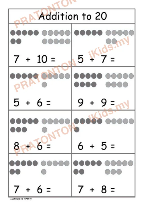 Pratonton muka 1 lembaran Latihan Matematik Tahun 1 — Matematik Tahun 1