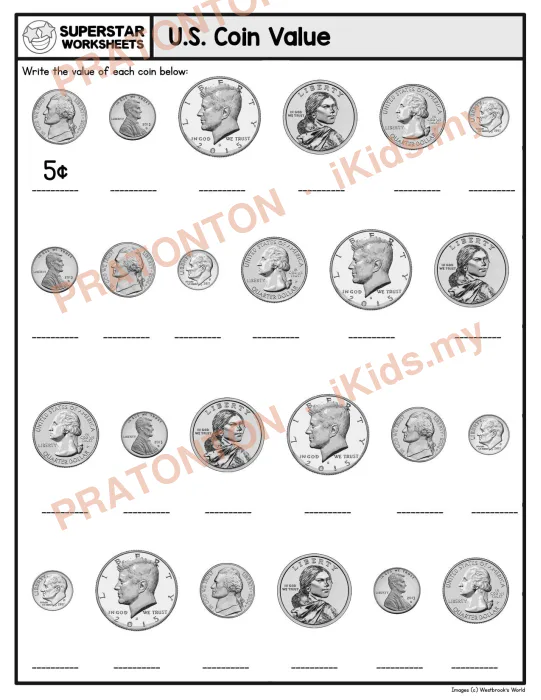 Pratonton muka 1 lembaran Latihan Matematik Tahun 1 — Matematik Tahun 1