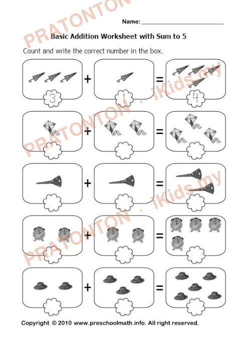 Pratonton muka 1 lembaran Latihan Matematik Tahun 1 — Matematik Tahun 1