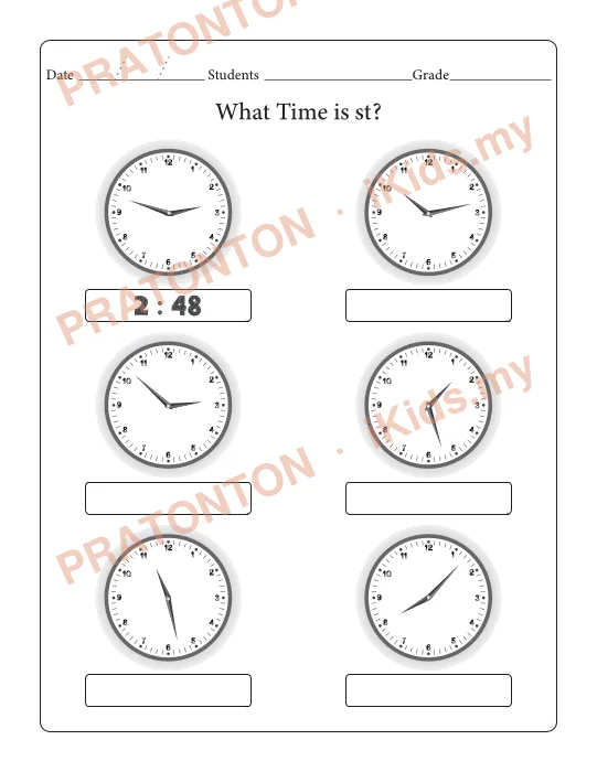 Pratonton muka 13 lembaran Latihan Matematik Tahun 1 — Matematik Tahun 1