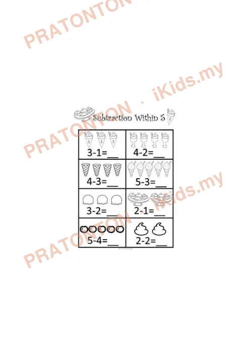 Pratonton muka 1 lembaran Latihan Matematik Tahun 1 — Matematik Tahun 1