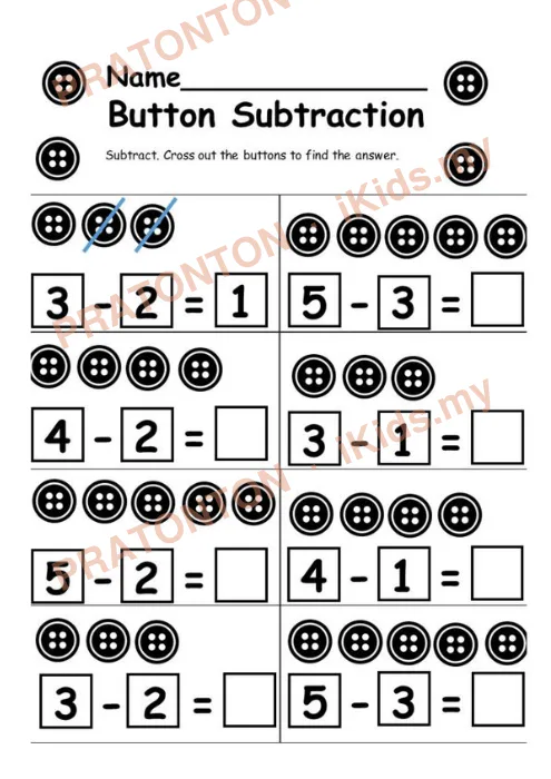 Pratonton muka 2 lembaran Latihan Matematik Tahun 1 — Matematik Tahun 1