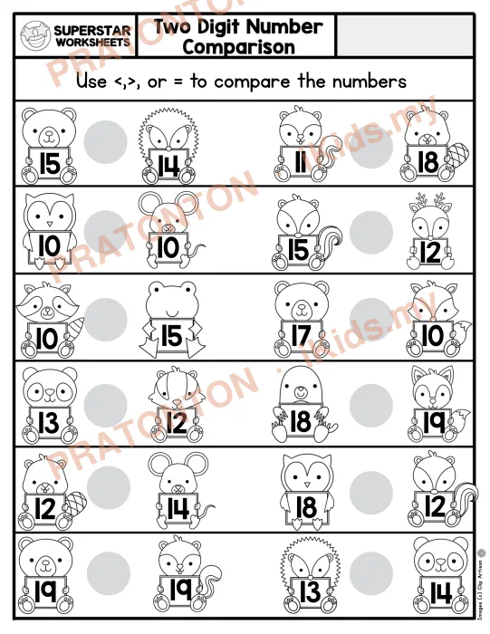 Pratonton muka 1 lembaran Latihan Matematik Tahun 1 — Matematik Tahun 1