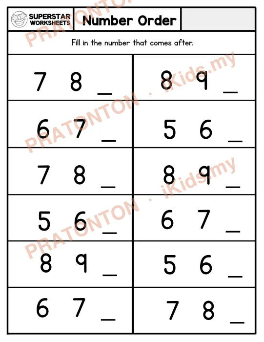 Pratonton muka 1 lembaran Latihan Matematik Tahun 1 — Matematik Tahun 1