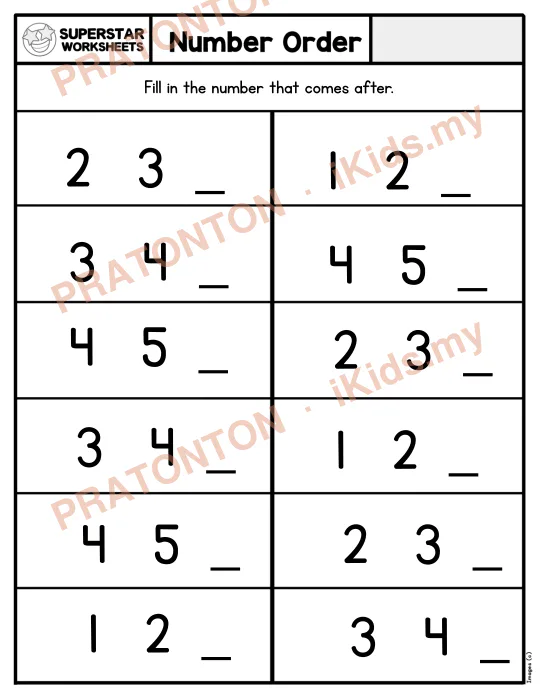 Pratonton muka 1 lembaran Latihan Matematik Tahun 1 — Matematik Tahun 1