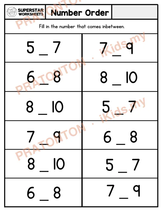 Pratonton muka 1 lembaran Latihan Matematik Tahun 1 — Matematik Tahun 1