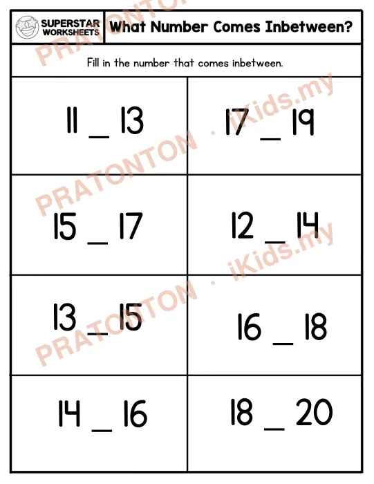 Pratonton muka 1 lembaran Latihan Matematik Tahun 1 — Matematik Tahun 1