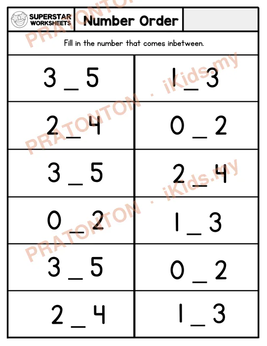 Pratonton muka 1 lembaran Latihan Matematik Tahun 1 — Matematik Tahun 1