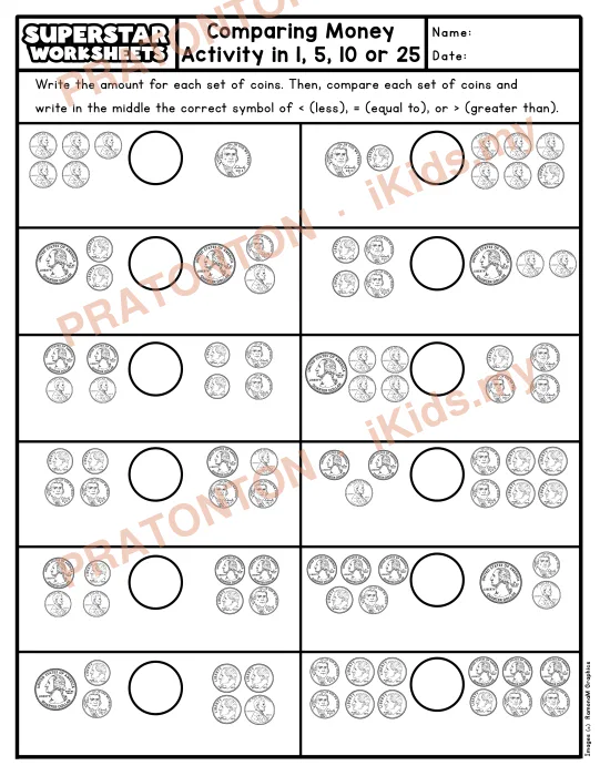 Pratonton muka 1 lembaran Latihan Matematik Tahun 1 — Matematik Tahun 1