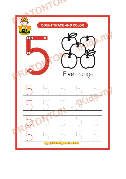 Pratonton muka 5 lembaran Latihan Matematik Tahun 1 — Matematik Tahun 1