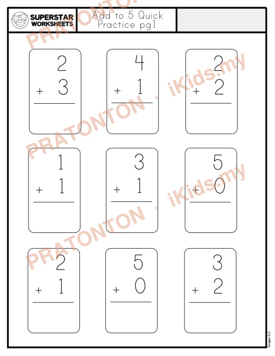 Pratonton muka 1 lembaran Latihan Matematik Tahun 1 — Matematik Tahun 1
