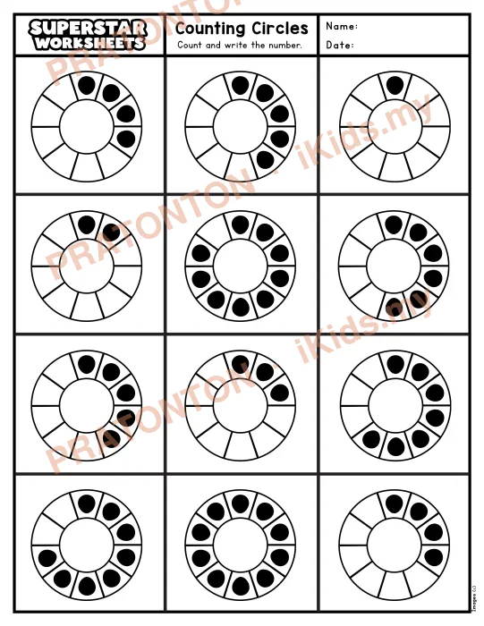 Pratonton muka 1 lembaran Latihan Matematik Tahun 1 — Matematik Tahun 1
