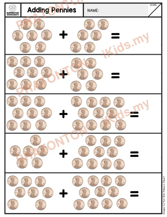 Pratonton muka 1 lembaran Latihan Matematik Tahun 1 — Matematik Tahun 1