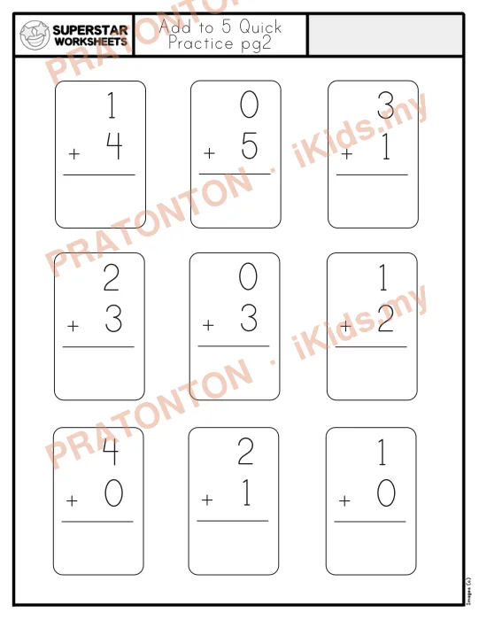 Pratonton muka 1 lembaran Latihan Matematik Tahun 1 — Matematik Tahun 1