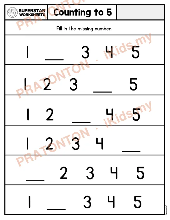 Pratonton muka 1 lembaran Latihan Matematik Tahun 1 — Matematik Tahun 1