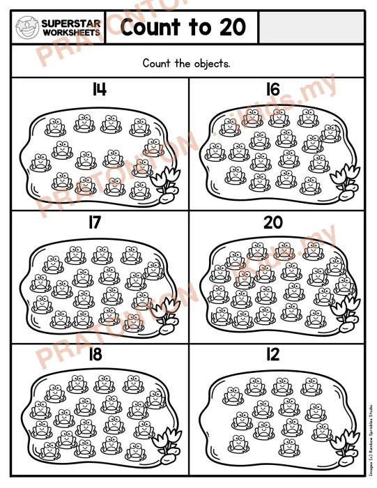 Pratonton muka 1 lembaran Latihan Matematik Tahun 1 — Matematik Tahun 1