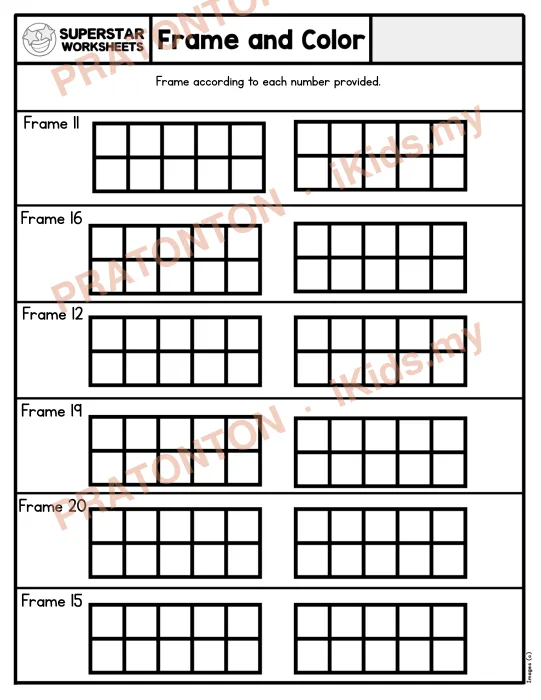 Pratonton muka 1 lembaran Latihan Matematik Tahun 1 — Matematik Tahun 1