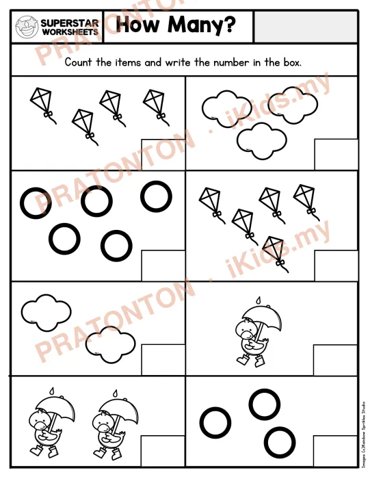 Pratonton muka 1 lembaran Latihan Matematik Tahun 1 — Matematik Tahun 1