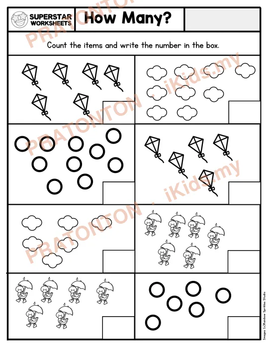 Pratonton muka 1 lembaran Latihan Matematik Tahun 1 — Matematik Tahun 1