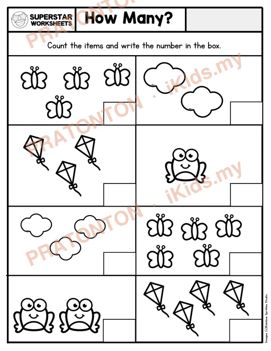 Pratonton muka 1 lembaran Latihan Matematik Tahun 1 — Matematik Tahun 1