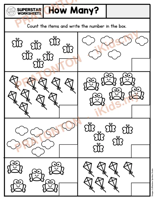 Pratonton muka 1 lembaran Latihan Matematik Tahun 1 — Matematik Tahun 1