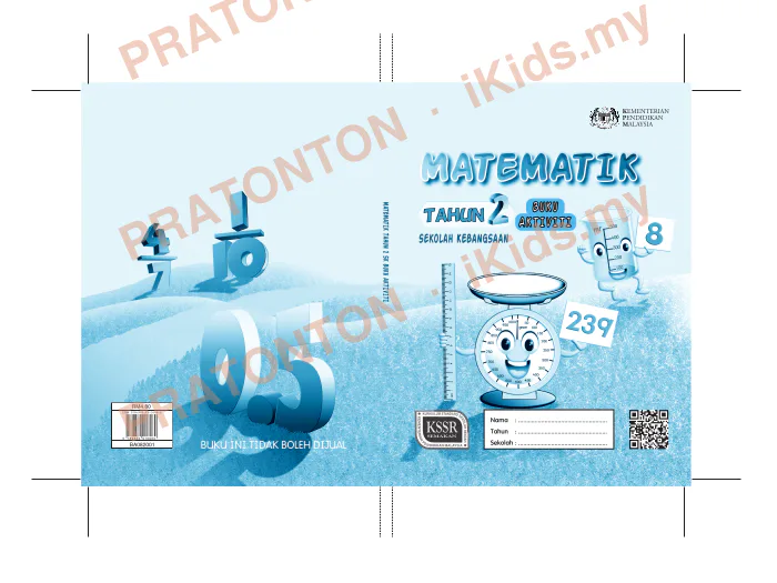 Pratonton muka 1 lembaran Latihan Matematik Tahun 2 — Matematik Tahun 2
