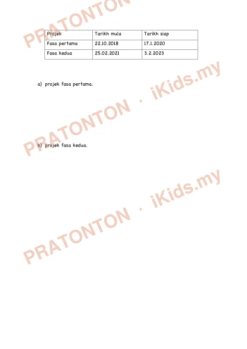 Pratonton muka 2 lembaran Latihan Matematik Tahun 5 — Tempoh Masa — Matematik Tahun 5