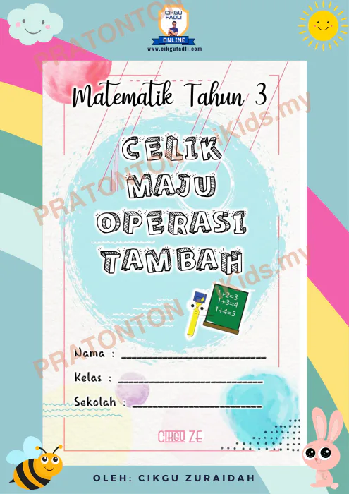Pratonton muka 1 lembaran Latihan Nombor dan Operasi 1 — Matematik Tahun 3