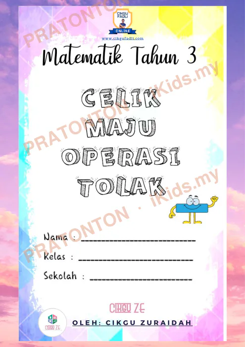 Pratonton muka 1 lembaran Latihan Nombor dan Operasi 2 — Matematik Tahun 3
