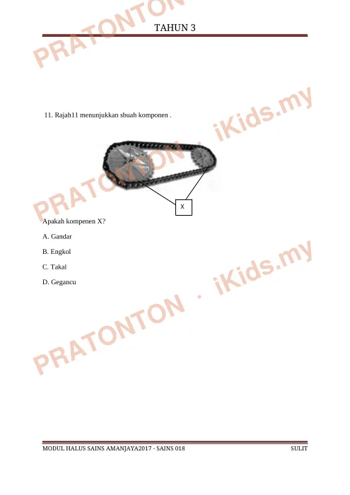 Pratonton muka 10 lembaran Latihan Sains — Sains Tahun 3